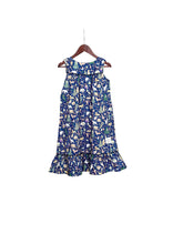 Load image into Gallery viewer, Blue Christmas nightie for girls