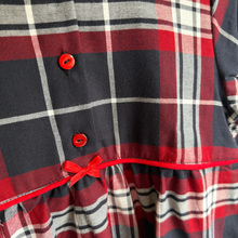 Load image into Gallery viewer, Close up of cosy winter pjs in plaid cotton