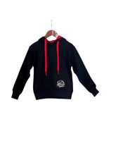 Load image into Gallery viewer, Cotton Fleece kids' hoodie with red trim