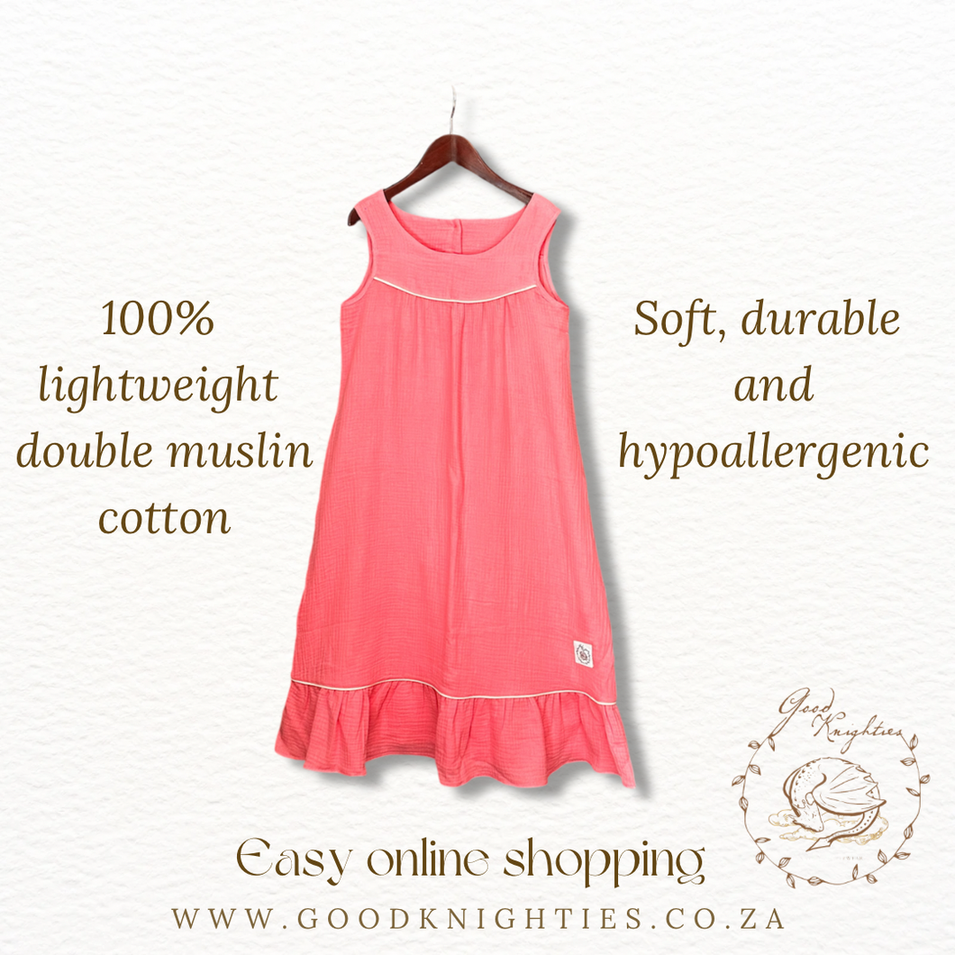 Leah Nightie - Muslin cotton.