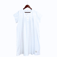 Load image into Gallery viewer, Girls cotton nightie with embroidered flower  design       
