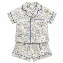 Load image into Gallery viewer, 2 Piece top and short PJ set in Liberty print Christmas Stars
